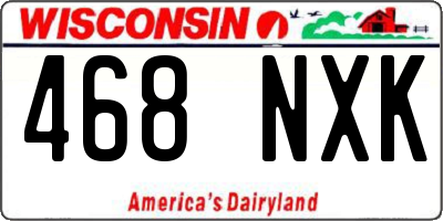 WI license plate 468NXK