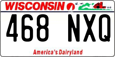 WI license plate 468NXQ