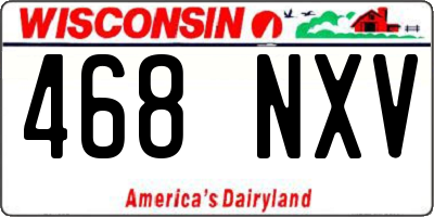 WI license plate 468NXV