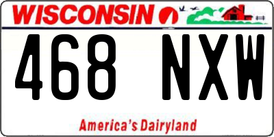 WI license plate 468NXW