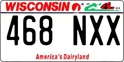 WI license plate 468NXX