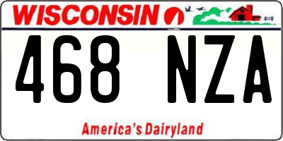 WI license plate 468NZA