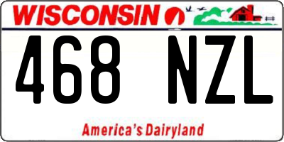 WI license plate 468NZL