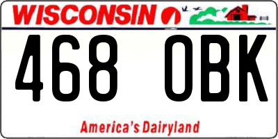 WI license plate 468OBK