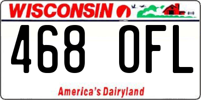 WI license plate 468OFL