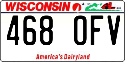 WI license plate 468OFV
