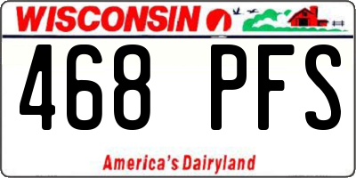 WI license plate 468PFS