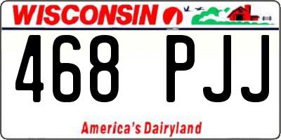 WI license plate 468PJJ