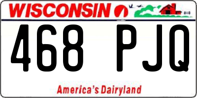 WI license plate 468PJQ
