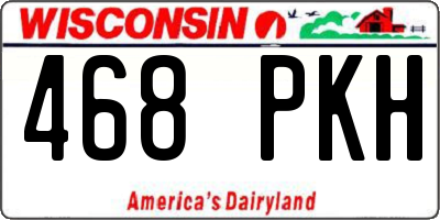 WI license plate 468PKH