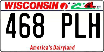 WI license plate 468PLH