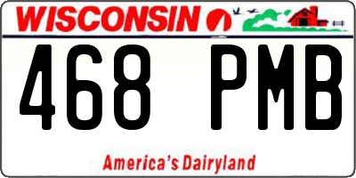 WI license plate 468PMB
