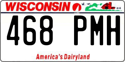 WI license plate 468PMH