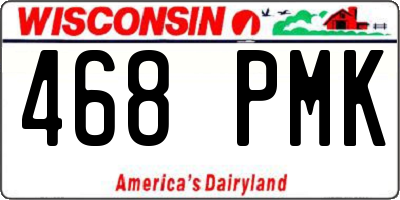 WI license plate 468PMK