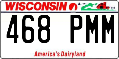 WI license plate 468PMM