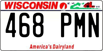 WI license plate 468PMN