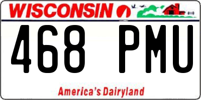 WI license plate 468PMU