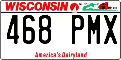 WI license plate 468PMX