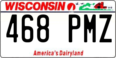 WI license plate 468PMZ