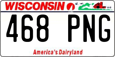 WI license plate 468PNG