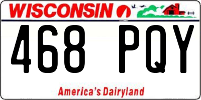 WI license plate 468PQY