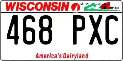 WI license plate 468PXC