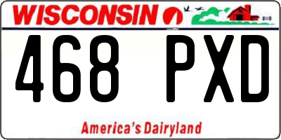 WI license plate 468PXD