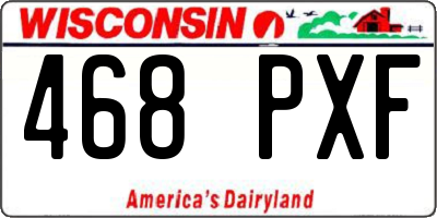 WI license plate 468PXF