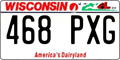 WI license plate 468PXG