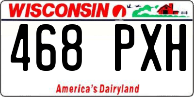 WI license plate 468PXH