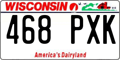WI license plate 468PXK