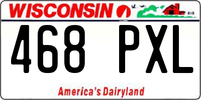 WI license plate 468PXL