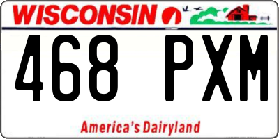 WI license plate 468PXM