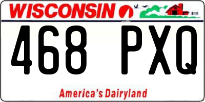 WI license plate 468PXQ