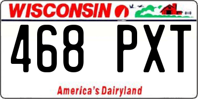 WI license plate 468PXT