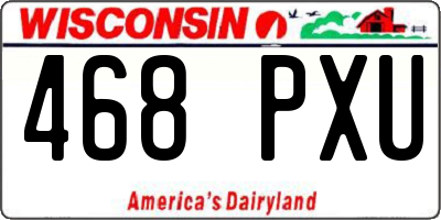 WI license plate 468PXU