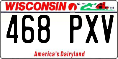 WI license plate 468PXV