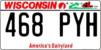 WI license plate 468PYH
