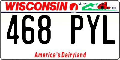 WI license plate 468PYL