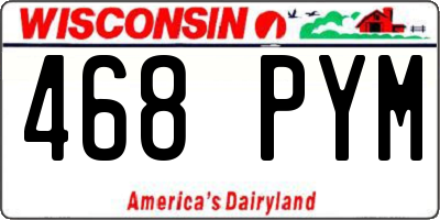 WI license plate 468PYM