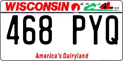 WI license plate 468PYQ
