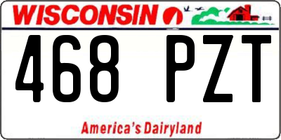 WI license plate 468PZT