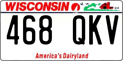 WI license plate 468QKV