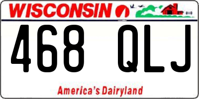 WI license plate 468QLJ