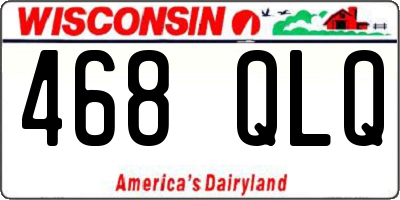 WI license plate 468QLQ