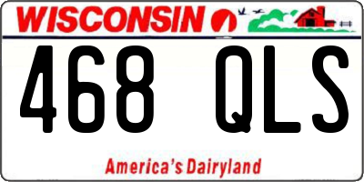 WI license plate 468QLS