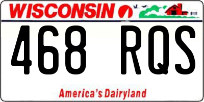 WI license plate 468RQS