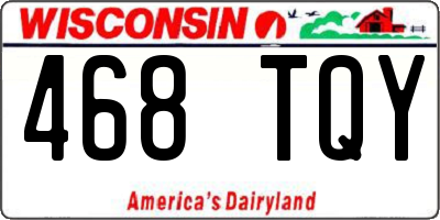 WI license plate 468TQY