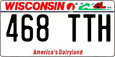 WI license plate 468TTH