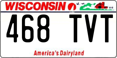 WI license plate 468TVT